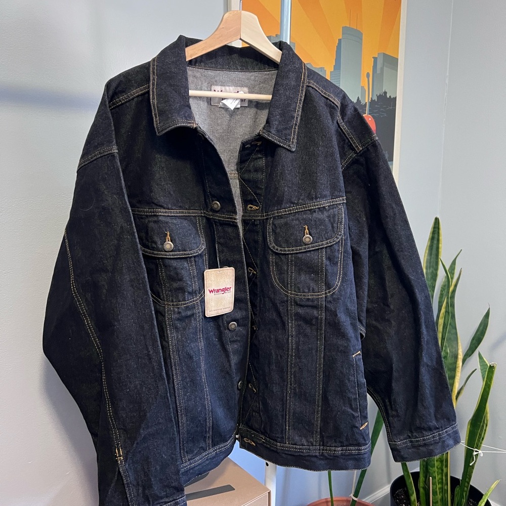 Wrangler Rugged Wear Denim Workwear Jacket, Mens 3XL